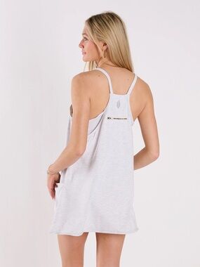 FP Movement Hotshot Mini Dress Grey Sporty Chic Tennis Casual Hiking Clean Girl